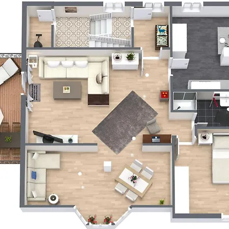 Lägenhet Emmilio Atelier 89 Qm Ueber Den Daechern