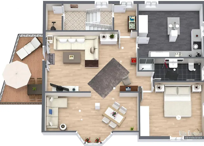 Apartment Emmilio Atelier 89 Qm über Den Dächern